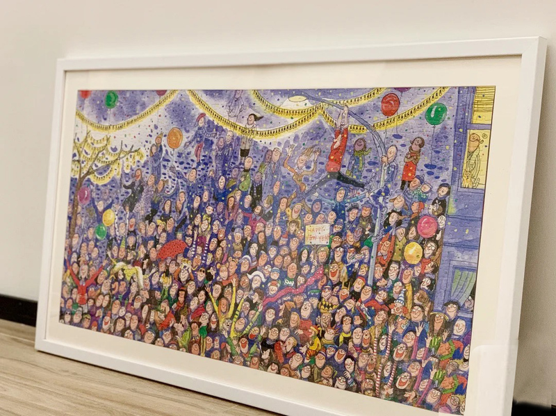 Simple Wooden Puzzle Frame 950 Pieces 1518 Pieces 81.3X40.6 102X34 Puzzle Photo Frame Cardstock with Blank Space