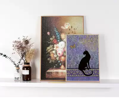 Aluminum alloy veneer narrow edge puzzle metal frame 500 piece 1000 piece 1500 piece can be customized