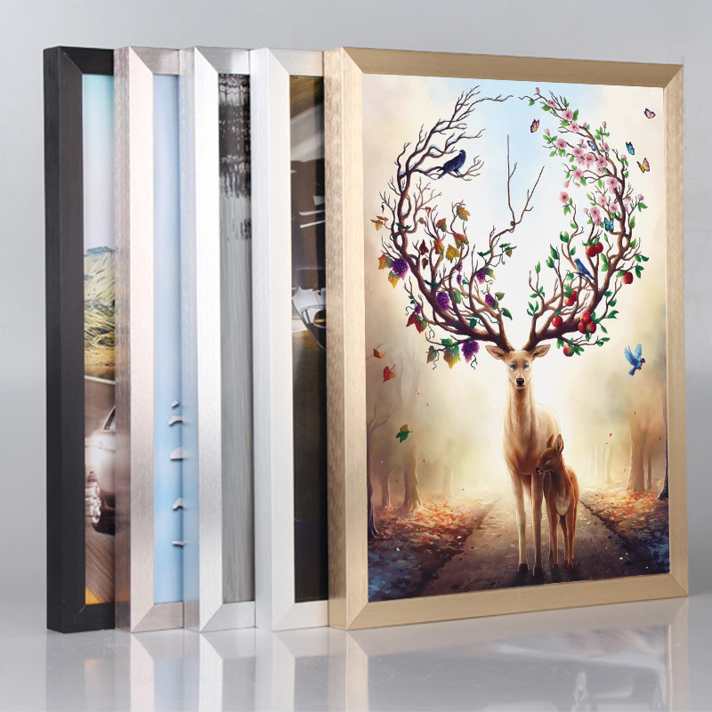 Flat aluminum alloy puzzle photo frame Picture frame 300 pieces 500 pieces 1000 pieces 1500 pieces Poster wall hanging can be customized