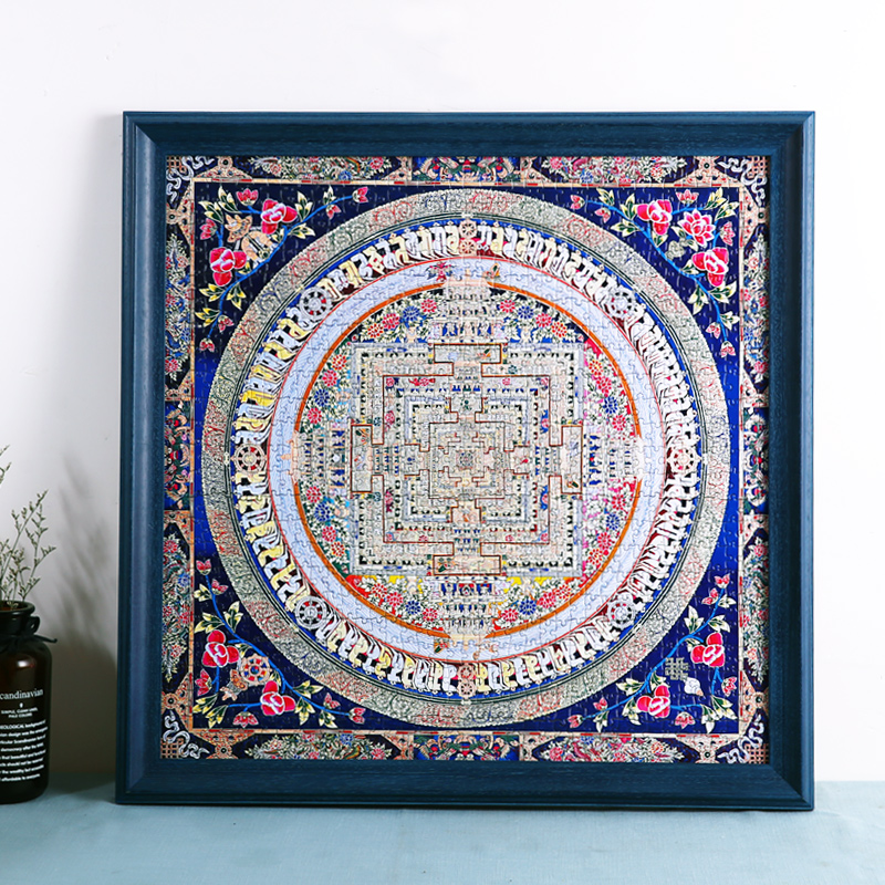 High-grade retro solid wood puzzle frame 1000 pieces 2000 pieces 5000 pieces large puzzle frame