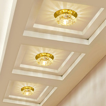 LED Crystal aisle light porch light porch light ceiling light 3W5W downlight bull eye light hole light