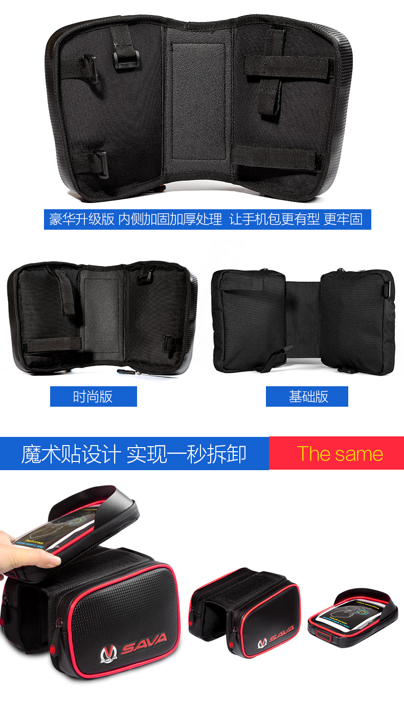 Sacoche pour vélo mixte SAVA - Ref 2212438 Image 10