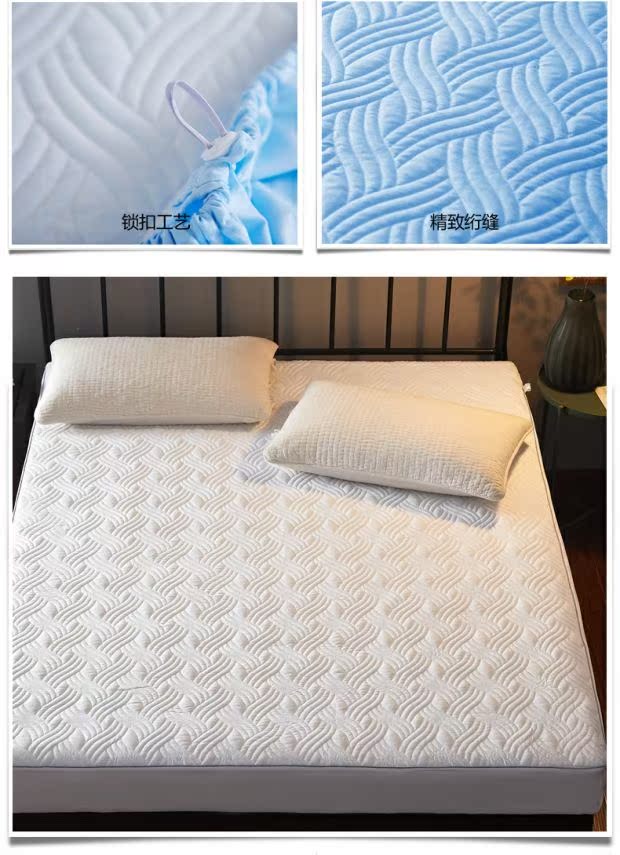 Được trang bị bông bông bông Simmons duy nhất mảnh bảo vệ nắp trượt mỏng mat nệm dày bìa bedspread 1,5m - Trang bị Covers Ga chun Everon