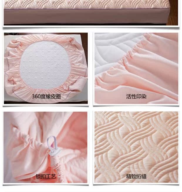 Được trang bị bông bông bông Simmons duy nhất mảnh bảo vệ nắp trượt mỏng mat nệm dày bìa bedspread 1,5m - Trang bị Covers Ga chun Everon