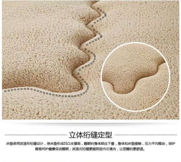 Sherpa dày sinh viên ký túc xá tatami nệm tấm pad đứa trẻ 1.5m1.8 mét đôi trẻ nệm - Nệm nệm gấp 1m2