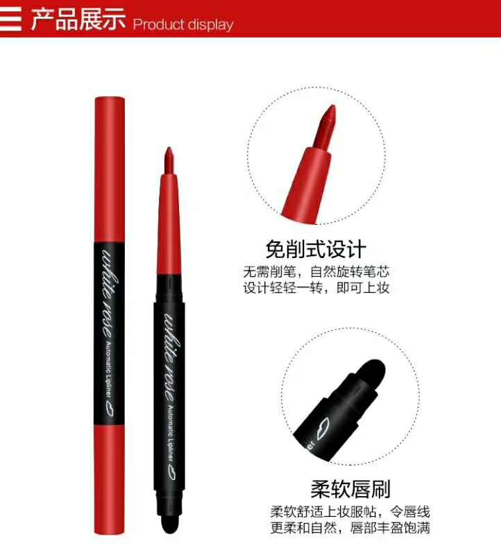 Không thấm nước xoay Lip liner Non-stick Cup Lipstick Lip Lip Bean Bean Aunt Color Korea Bites Lip Makeup Chính hãng - Bút chì môi / môi lót mamonde son