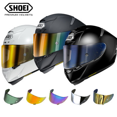 Japan imported SHOEI X14 Z7 original factory color change transparent black electroplated gold silver blue competitive anti-fog patch lens film