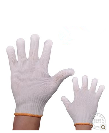 Labor cotton glove cotton gauze wear-resistant work industry working site disposable thin white cotton line