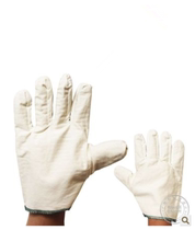 Non-slip canvas double-layer oil resistance increased labor protection gloves mechanical steel factory protective equipment labor protection gloves