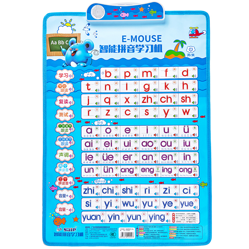 USD 29.30 Chinese Pinyin has a sound wall chart to learn ...