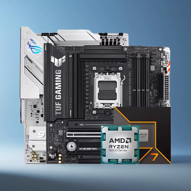 Сет Asus, материнская плата, процессор AMD Ryzen 9700x, 7800×3, 3D, 9800×3, 850m