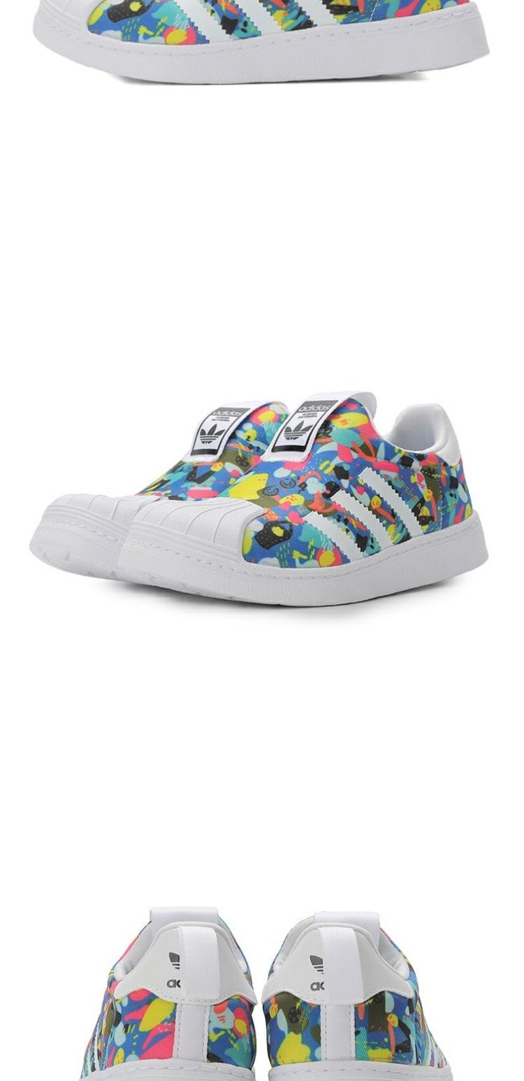 Adidas adidas clover giày trẻ em 19 mùa hè giày thể thao nam vỏ sò mới S32130 - Giày dép trẻ em / Giầy trẻ giày bata trẻ em