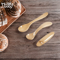 Shells only baby tableware baby learning to eat training spoon childrens spoon bending handle spoon baby food spoon feeding water