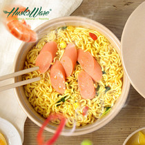 Shells rice husk instant noodle bowl with lid Japanese tableware student dormitory boiled noodles large Korean instant noodle bowl ins
