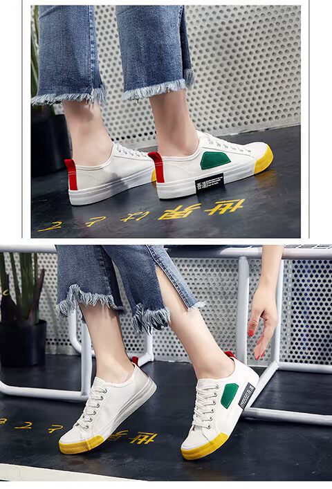 Giày vải đen Giày nữ 2018 mới dành cho sinh viên Hàn Quốc phiên bản Hàn Quốc của giày đế bằng mùa thu hoang dã Harajuku giày thể thao đẹp