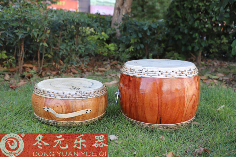 Luo Winter Yuan High-end 6 5 Inch Alt Log Flat Drum Bamboo Nail Flat Drum Low War Drum Sichuan Hall Drum Bamboo Nail Drum Sermon Drum