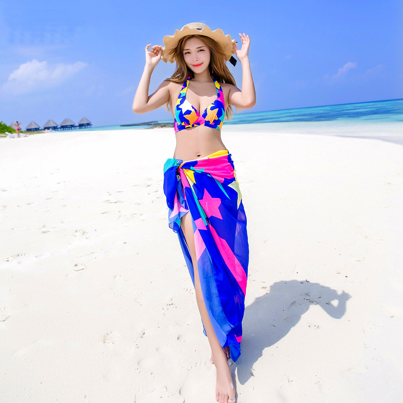 Swimsuit Women's Two Style Bathing Suits Spa 2021 New Three Sets Bikini Swimming Sexy South Korea Ins Wind