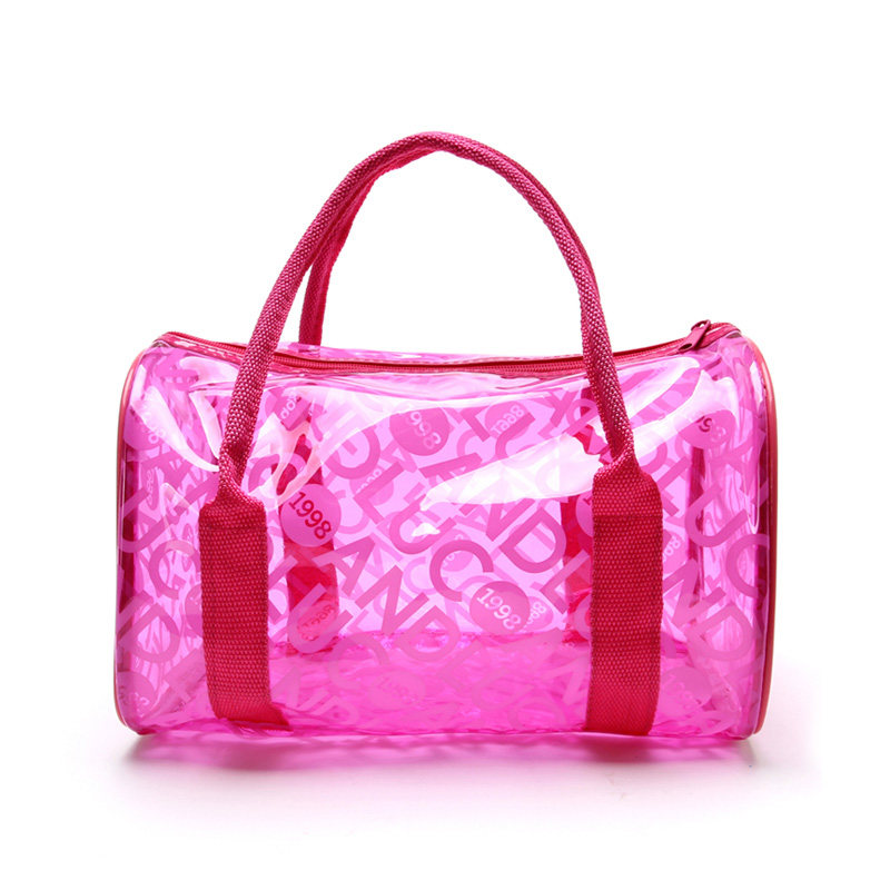 Swimming Bag Portable Waterproof Bag Transparent Bag Casual Seaside Beach Bag Women's Bag Swimsuit Collection Bag Swimming Gear