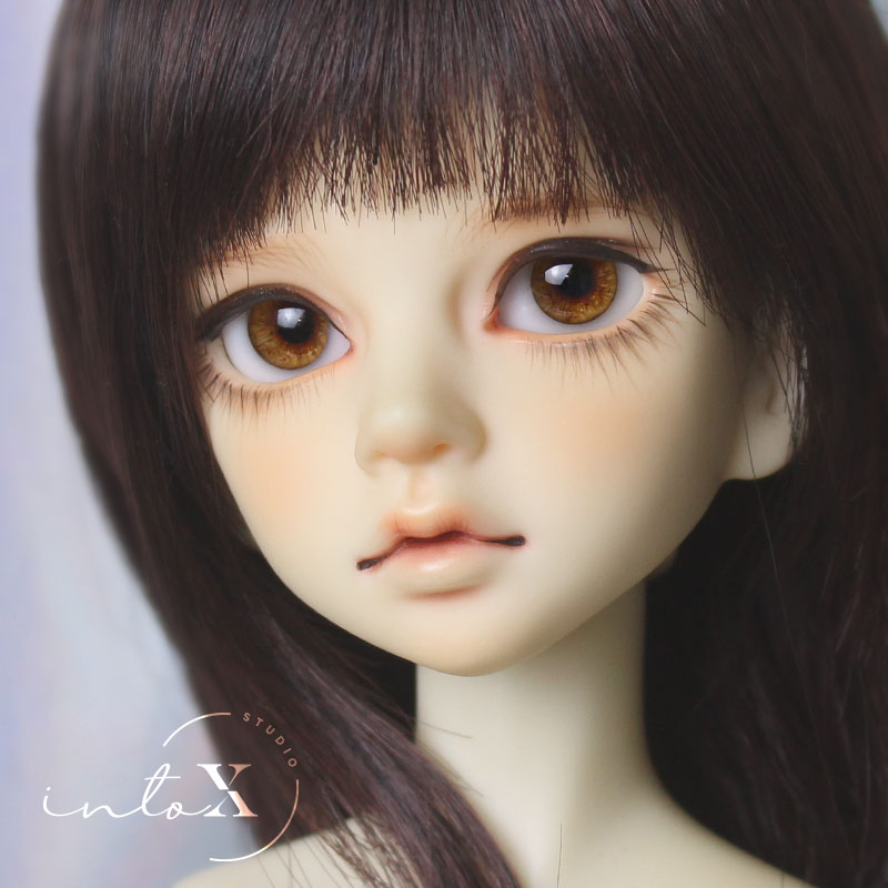 IntoX hand-made BJD real person wind resin eye low arc size iris Asian brown eye