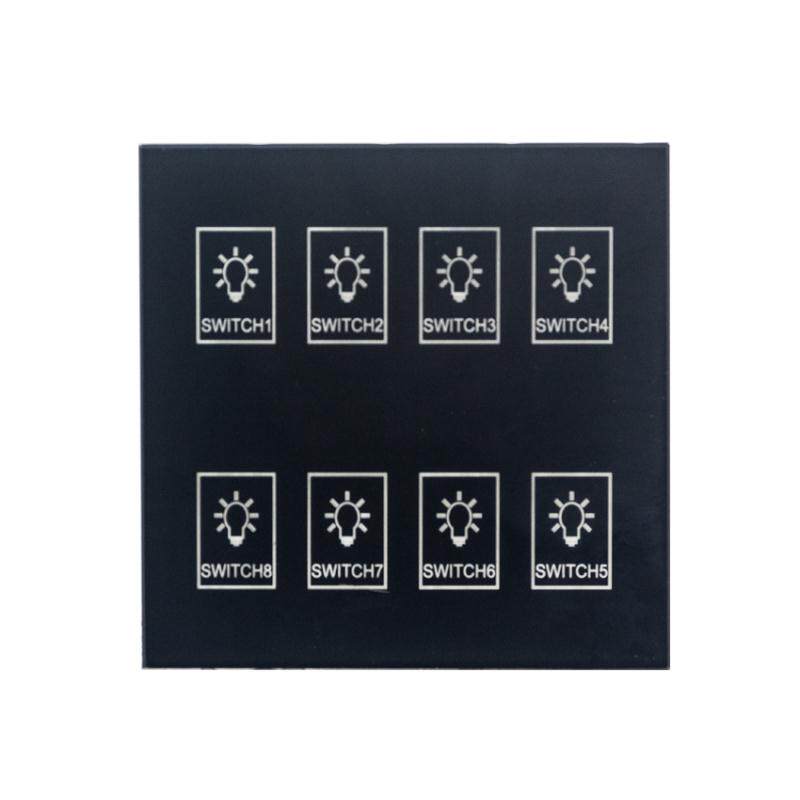 Special touch panel 4-6-8-way smart switch for intelligent lighting controllers-Support customized