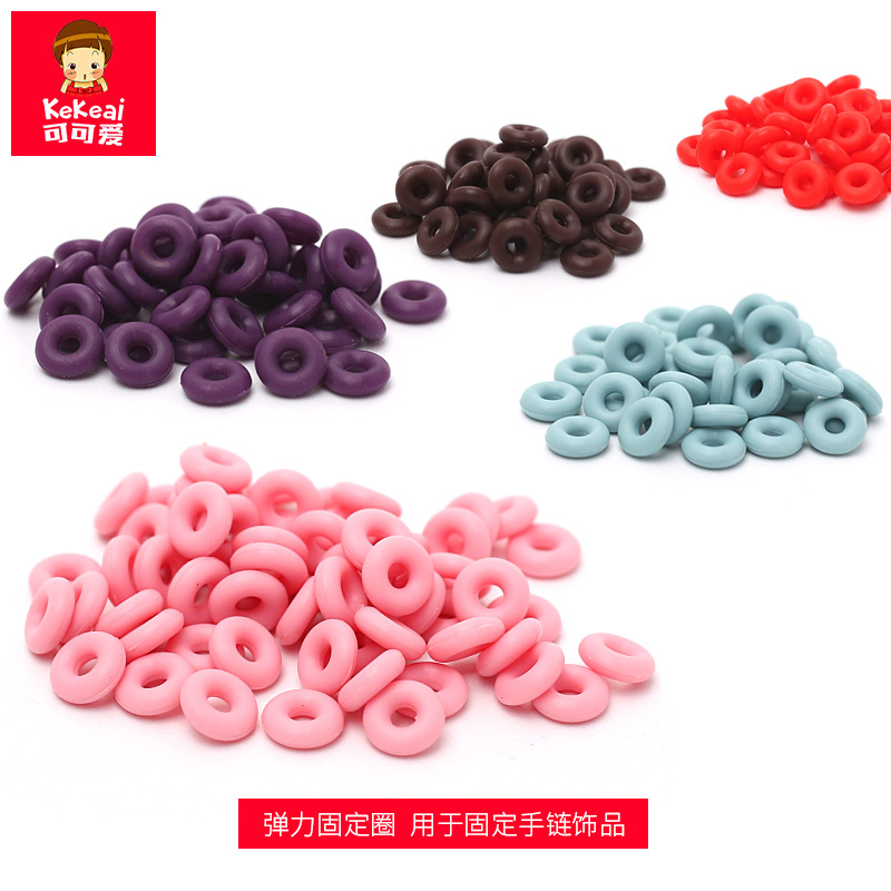 DIY bracelet non-slip ring gasket transfer bead positioning ring silicone bead sheet non-slip rubber ring elastic rubber ring