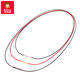 Cute 1.0mm thin necklace rope through small hole pendant lanyard for men and women in the year of life red rope black leather rope pendant rope