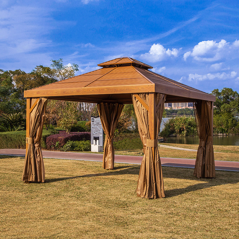 Outdoor leisure pavilion courtyard villa balcony aluminum alloy pavilion European garden greenhouse canopy shade tent