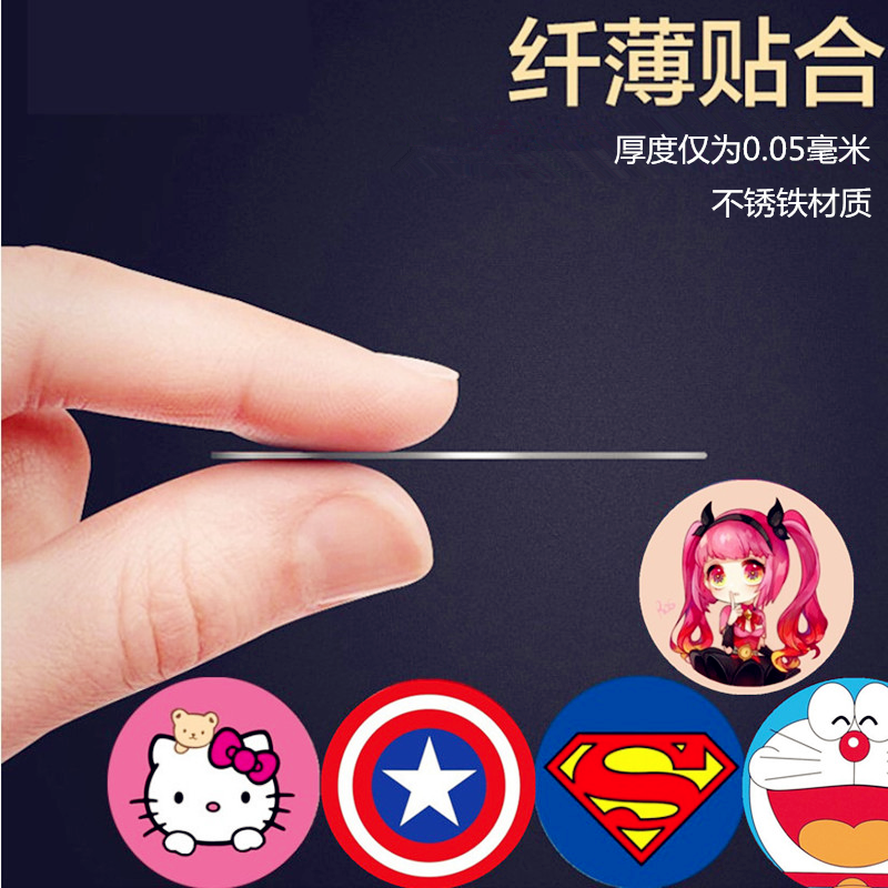 Magnetic Sheet Car Phone Navigation Holder Cartoon Sticker Suction Cup Thin Magnetic Adhesive Iron Sheet Universal Metal Sheet
