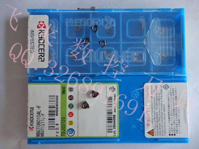 CNC blade authentic Japanese Kyocera blade WBGT060104L-F TN60 (spot)