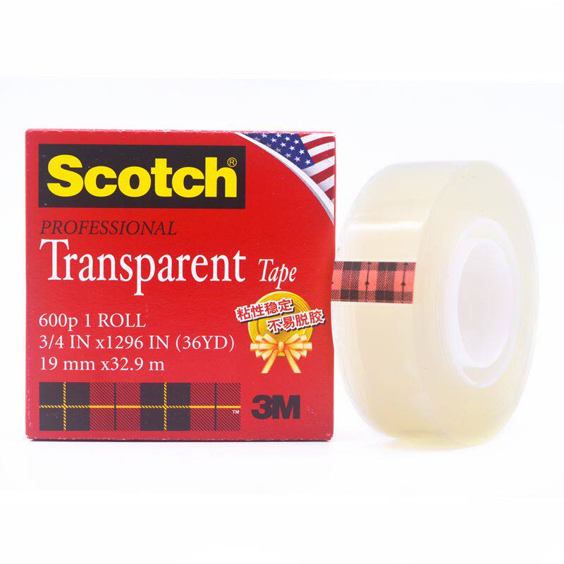 3M600P th high Scotch high transparent 100 g test adhesive tape 12 7mm19mm * 32 9 m long