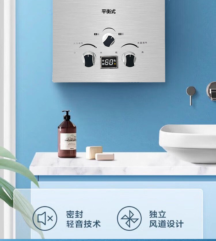 Газовый водонагреватель 正品平衡式燃气热水器家用液化气煤气款天然气洗澡恒温12升免水压 Zuanshihua