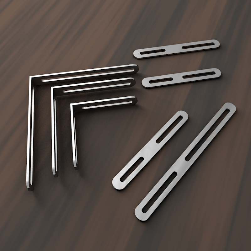 Adjustable stainless steel L type angular code right angle fixer integral cupboard chair thickened L type laminate trust triangular code connection