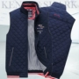 Áo vest nam Kendy Shark chính hãng Kích thước lớn Áo vest mùa thu và mùa đông Áo đứng nam cổ áo Lingge Cardigan Zipper cotton vest vest áo ba lỗ nam tập gym