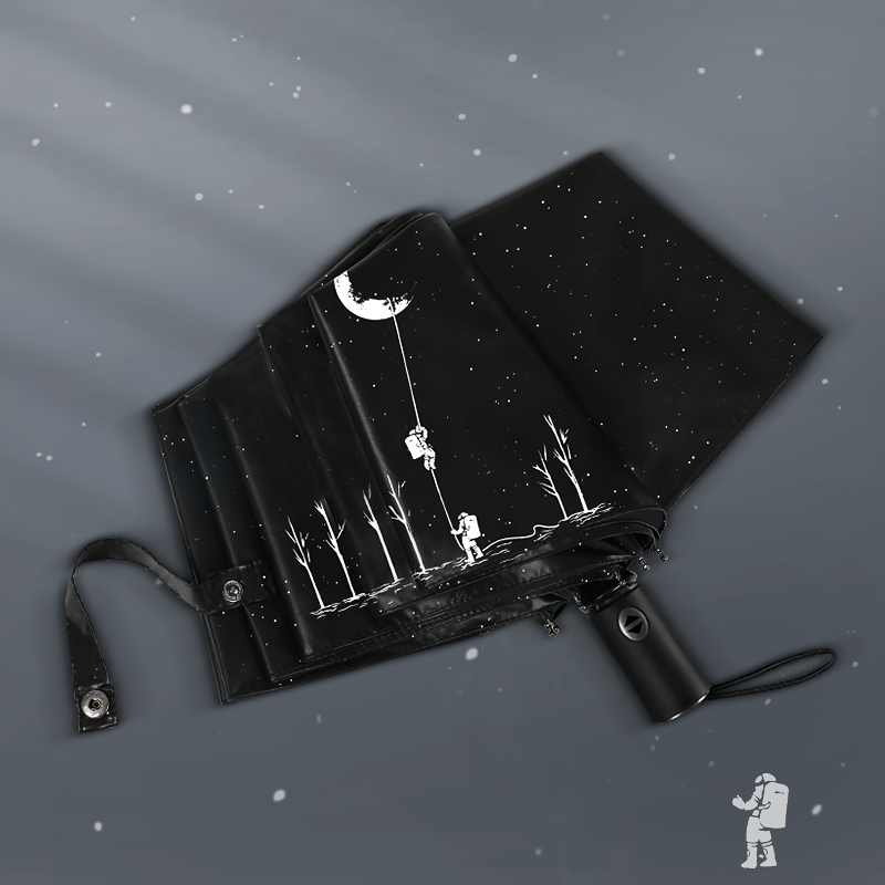 Snow Fort Parasol Automatic Umbrella Men's Folding Large Summer Sunscreen Anti-UV Sun and Rain Dual-use Parasol