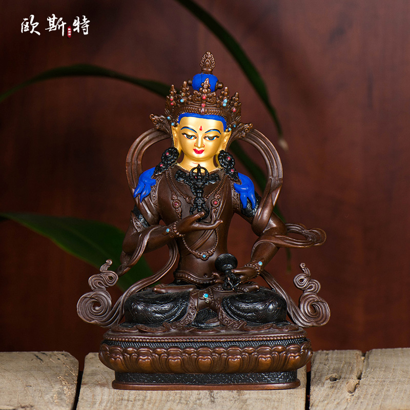 Oster Vajra Buddha statue Tibetan Buddha Taiwan bronze antique home dedicated to Tantric Vajra