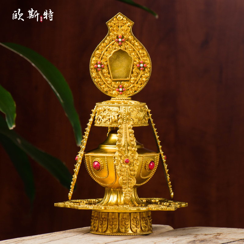 Oster Changshou Aquarius Household Buddha Supplies Supplies Tibetan Buddha's Avalokitesvara in front of the Tibetan Dragon King Aquarium Ornament