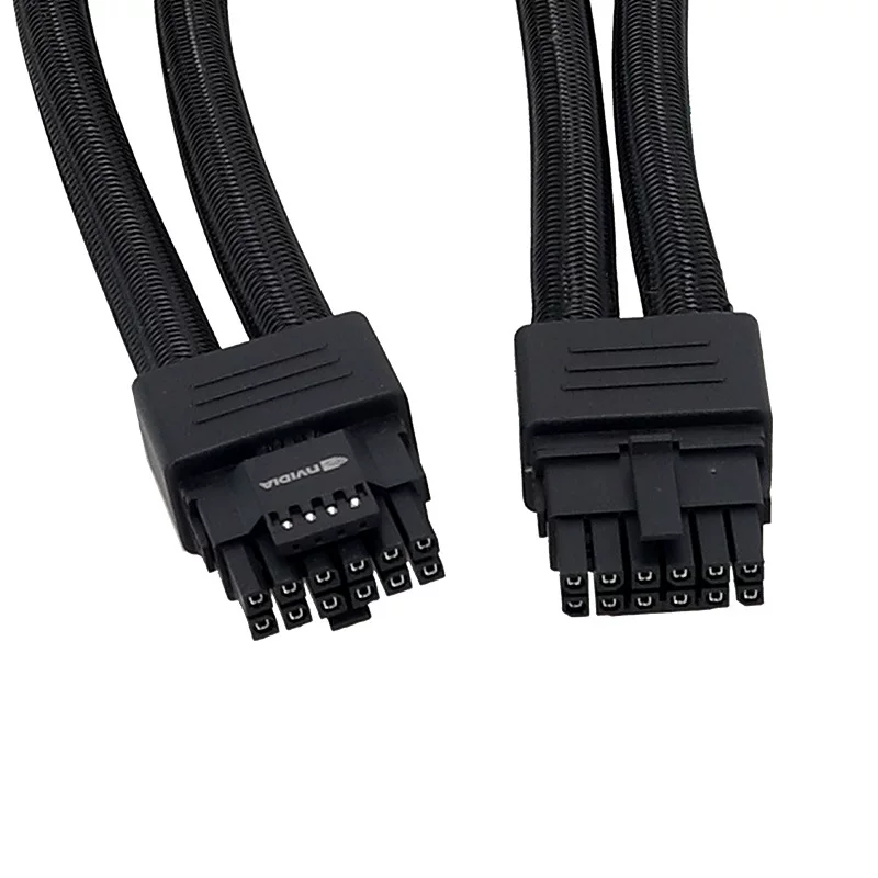 Питательный кабель графической карты 2x8Pin на 16Pin RTX4090 8PIN на 12VHPWR усиленная сеть без термоусадочной трубки