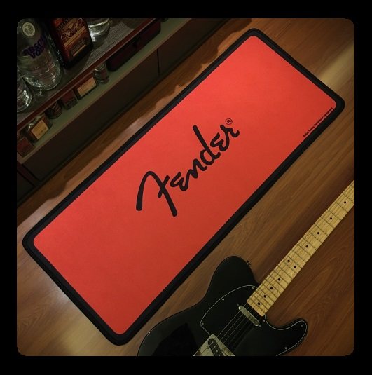 Fender Electric Guitar Carpet Rock Carpet Floor Mat Recording Studio Rehearsal Room Instrument Repair Non-Slip Bedside Mat