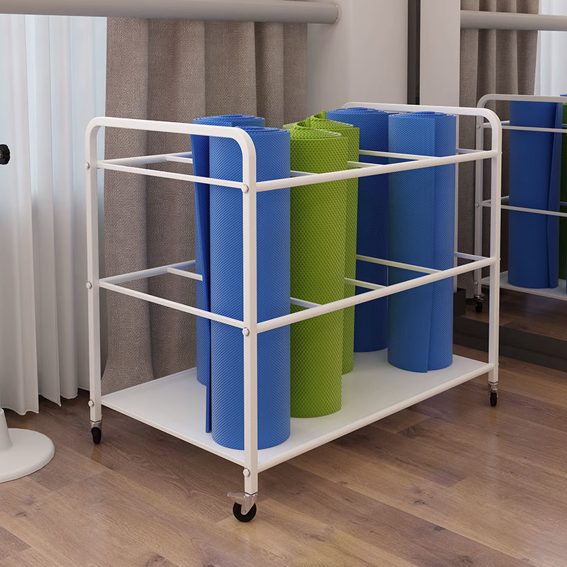 Yoga mat containing shelf finishing yoga gym gym gym placement on floor moving shelf Divine Instrumental Foam Roller Set BASKET-Taobao