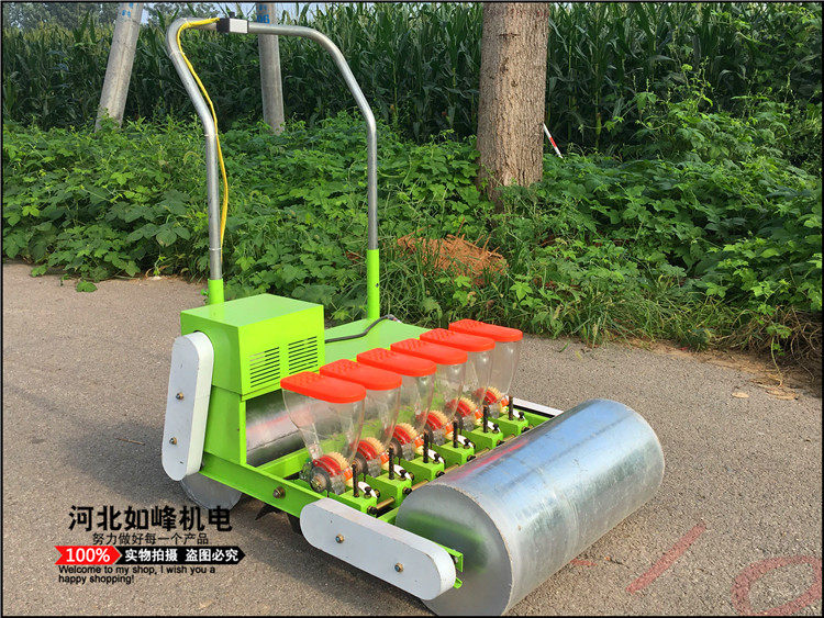 Free wooden box electric vegetable seeder cabbage coriander spinach celery hand-held herb vegetable seeder