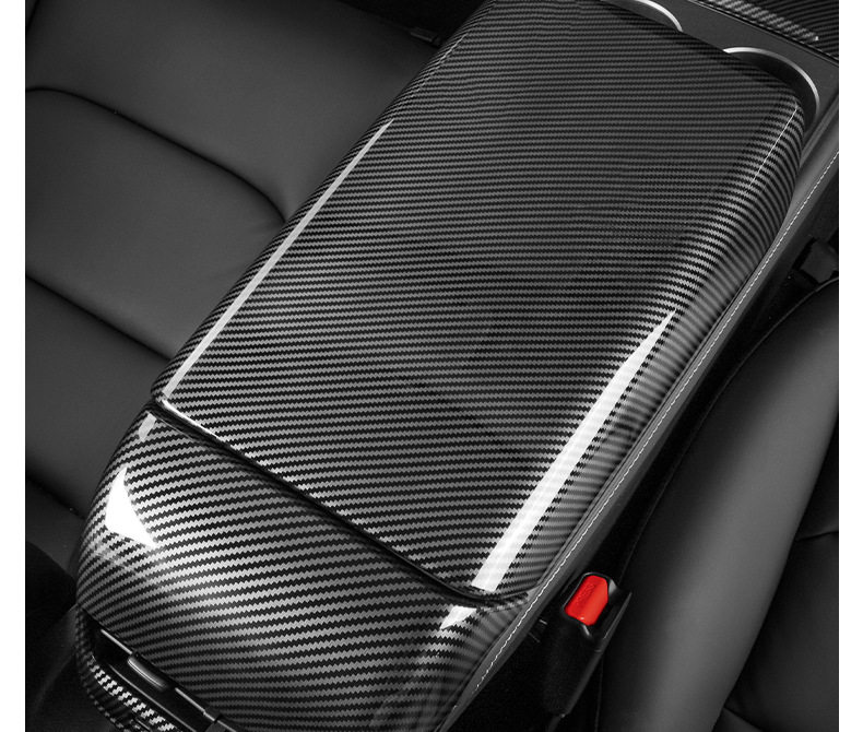 Подлокотник поле рукав 适用特斯拉model3/y扶手箱盖板保护套中控车内饰壳罩改装丫配件