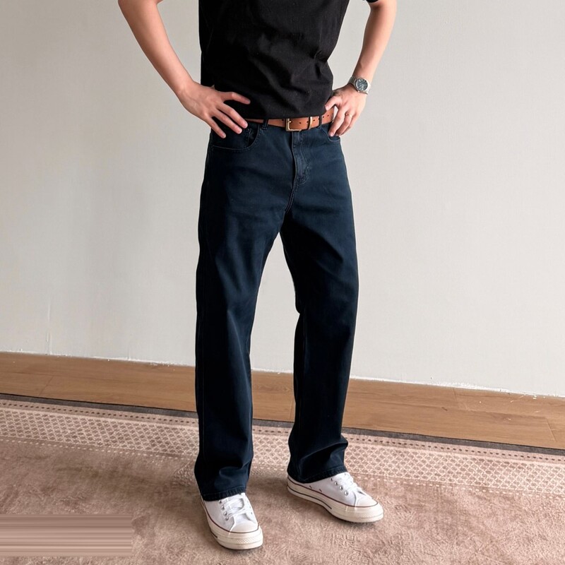 Men's French-Style Blue Straight-Leg Jeans, Stretchy American Casual, Melard Beige, Black, Vintage Brown, Versatile Long Pants Men's French-Style Blue Straight-Leg Jeans, Stretchy American Casual, Melard Beige, Black, Vintage Brown, Versatile Long Pants