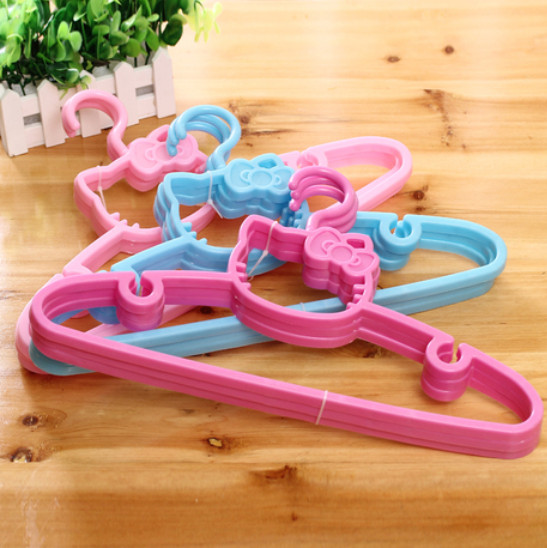 Hello creative plastic non-slip clothes hanger clothes hanging children brace clothes rack adult rotatable drying hanger