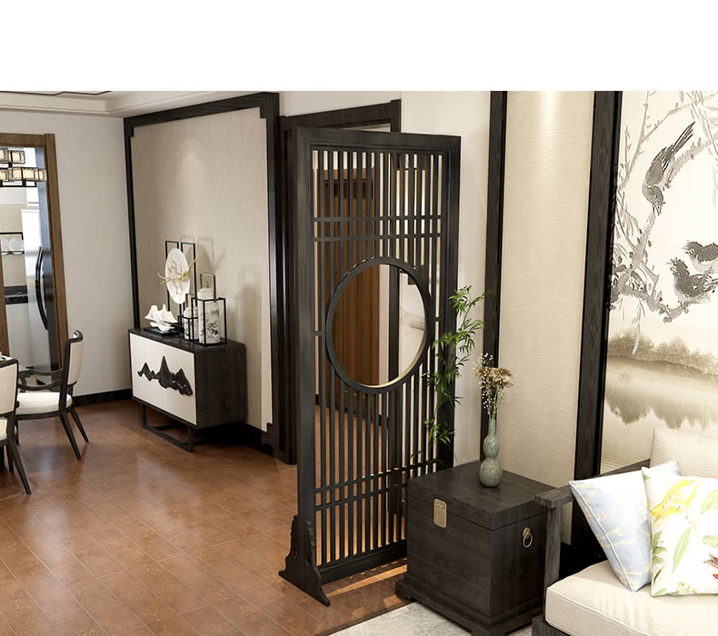 Trung Quốc mới màn hình phân vùng phòng khách hiên căn hộ nhỏ rỗng gỗ rắn vách ngăn phòng ngủ hiên hàng rào màn hình ghế - Màn hình / Cửa sổ giá vách ngăn gỗ sồi