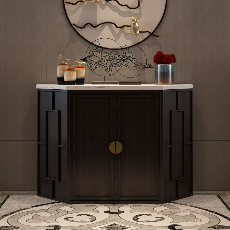 New Chinese style entrance door Xuanguan cabinet Living room containing cabinet Corridor Xuanguan Table Decorative Cabinet Dining Cabinet Light Extravagant and Guan Guan Cabinet