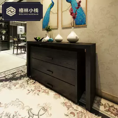 Modern Chinese minimalist storage decoration porch cabinet Hall living room cabinet can be customized designer creative furniture