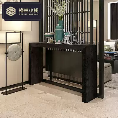 Modern simple table solid wood porch new Chinese style Case Hall cabinet living room compartment case porch table