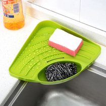Hes a library triangle kitchen rack sink drain rack thickened plastic storage rack drain basket finishing rack