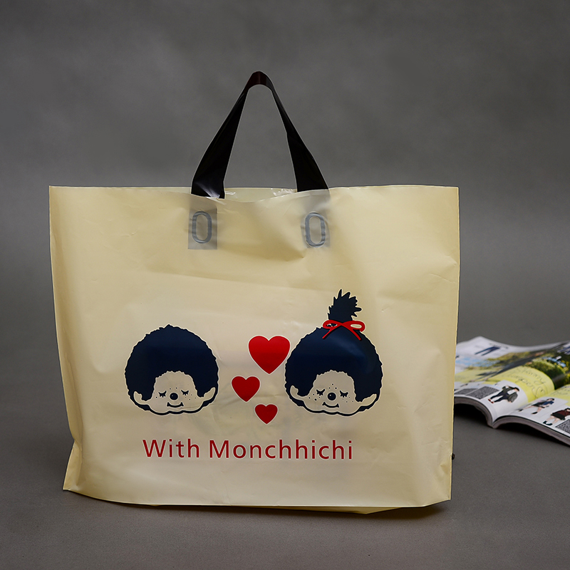 Small mid-size Monchic gift bag Plastic Bag Handbag bag Clothing Bag Thickening 50