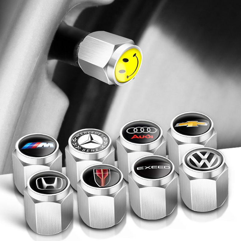Pure copper personalized valve core car tire valve cap copper gas nozzle metal decorative protective cover anti-theft Universal Risk